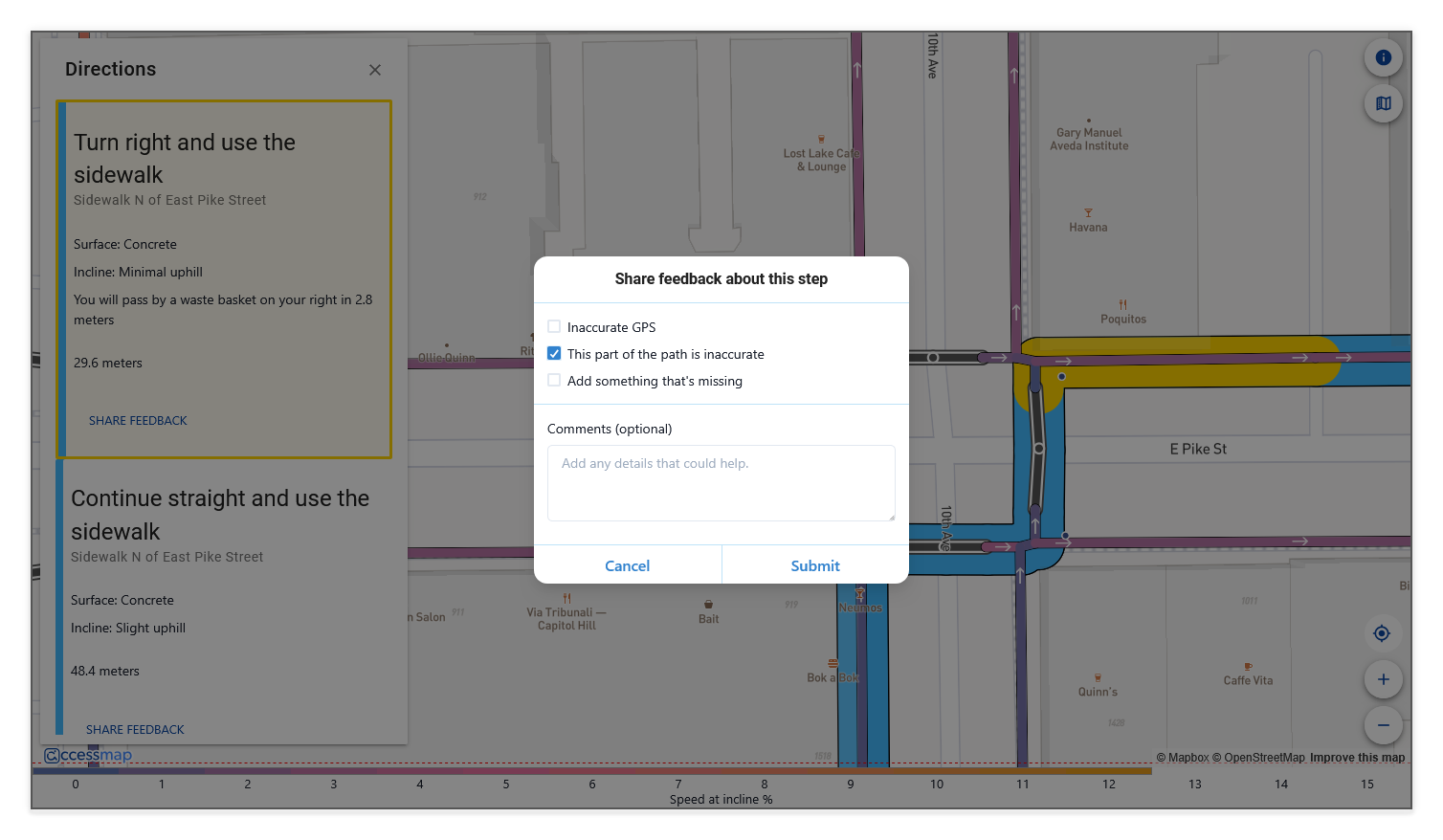 Share feedback about this step form