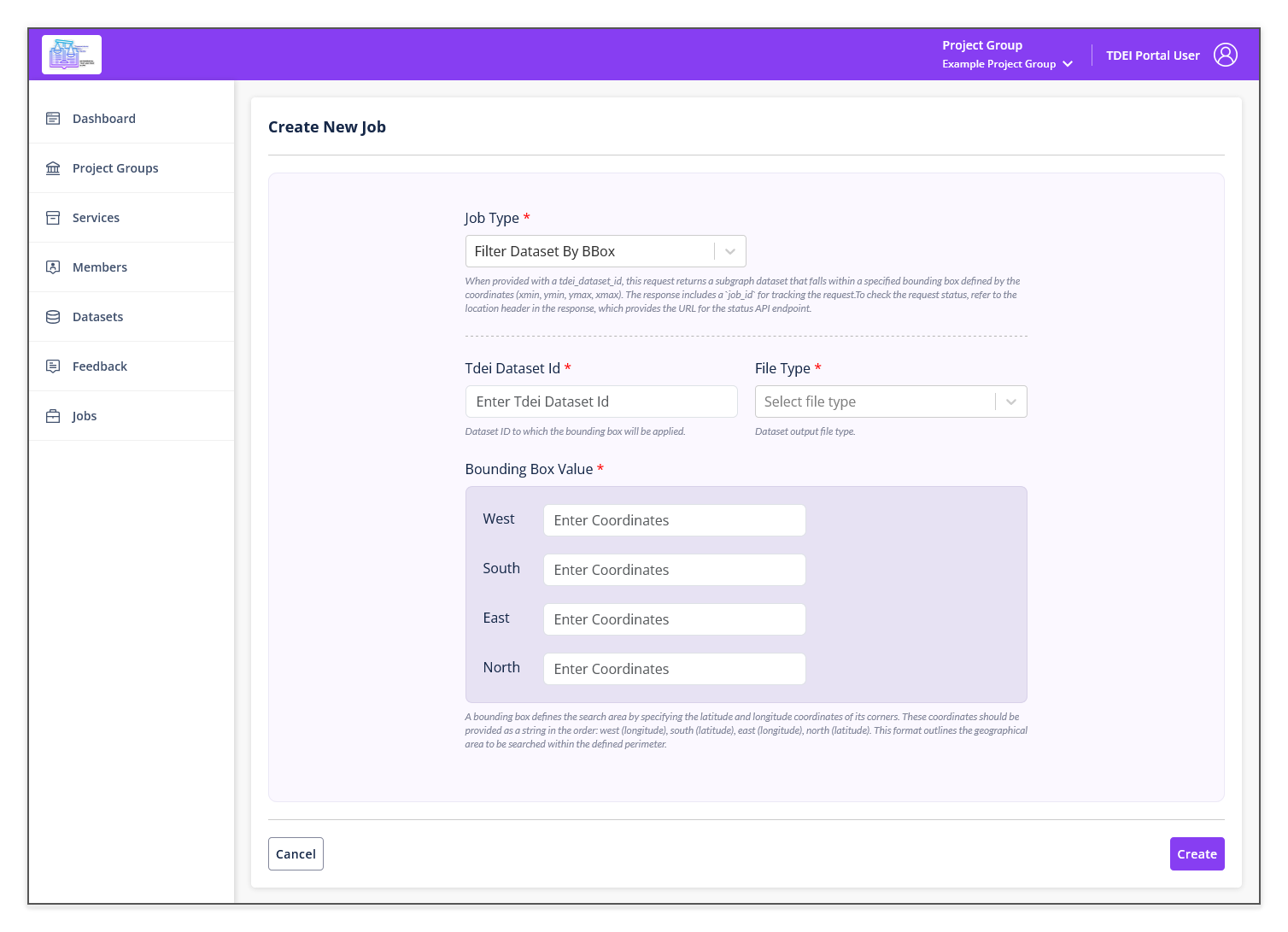 Filter Dataset By BBox form
