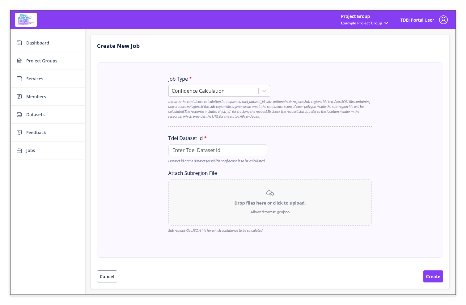 Confidence Calculation form