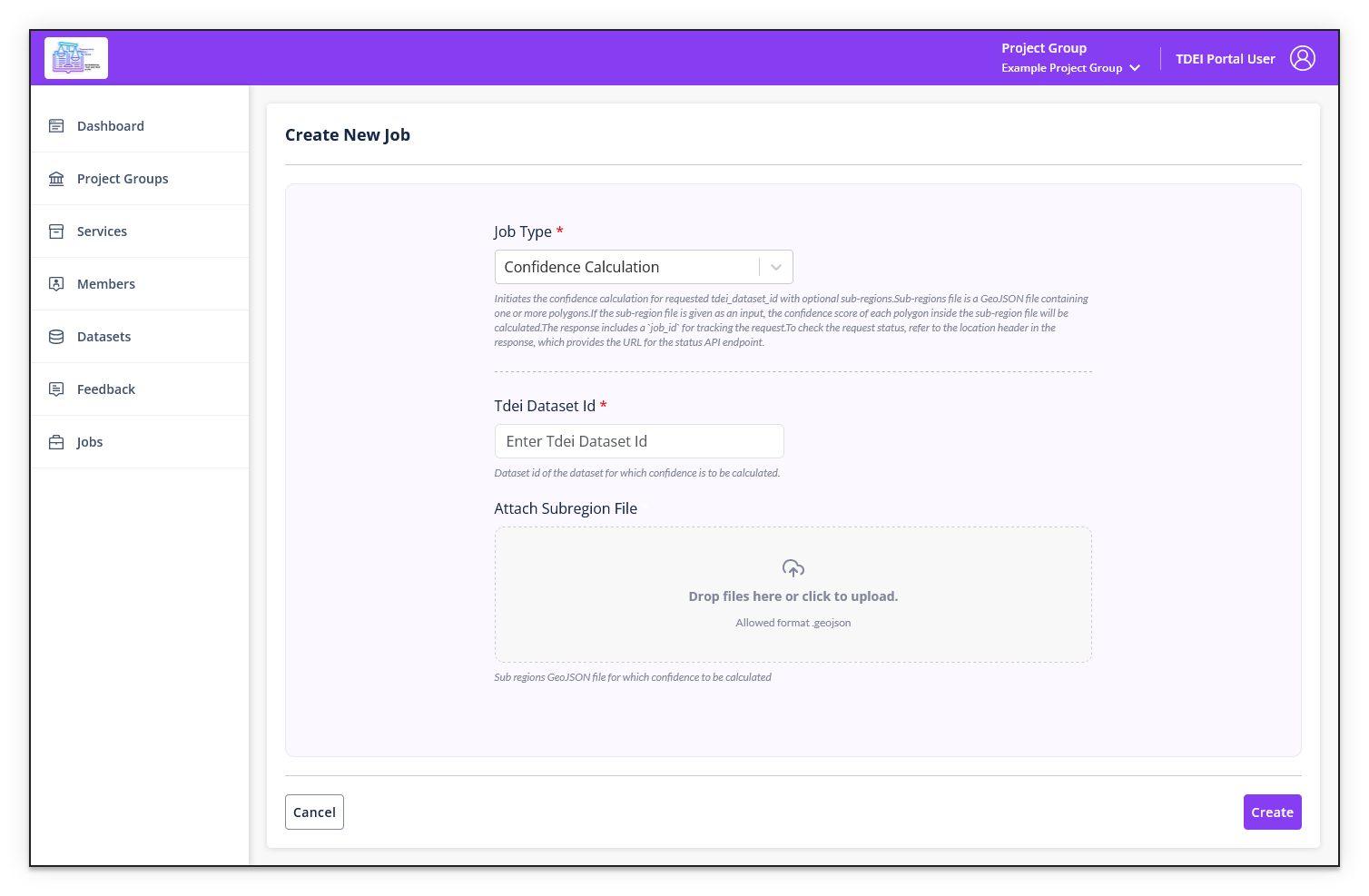 Confidence Calculation form