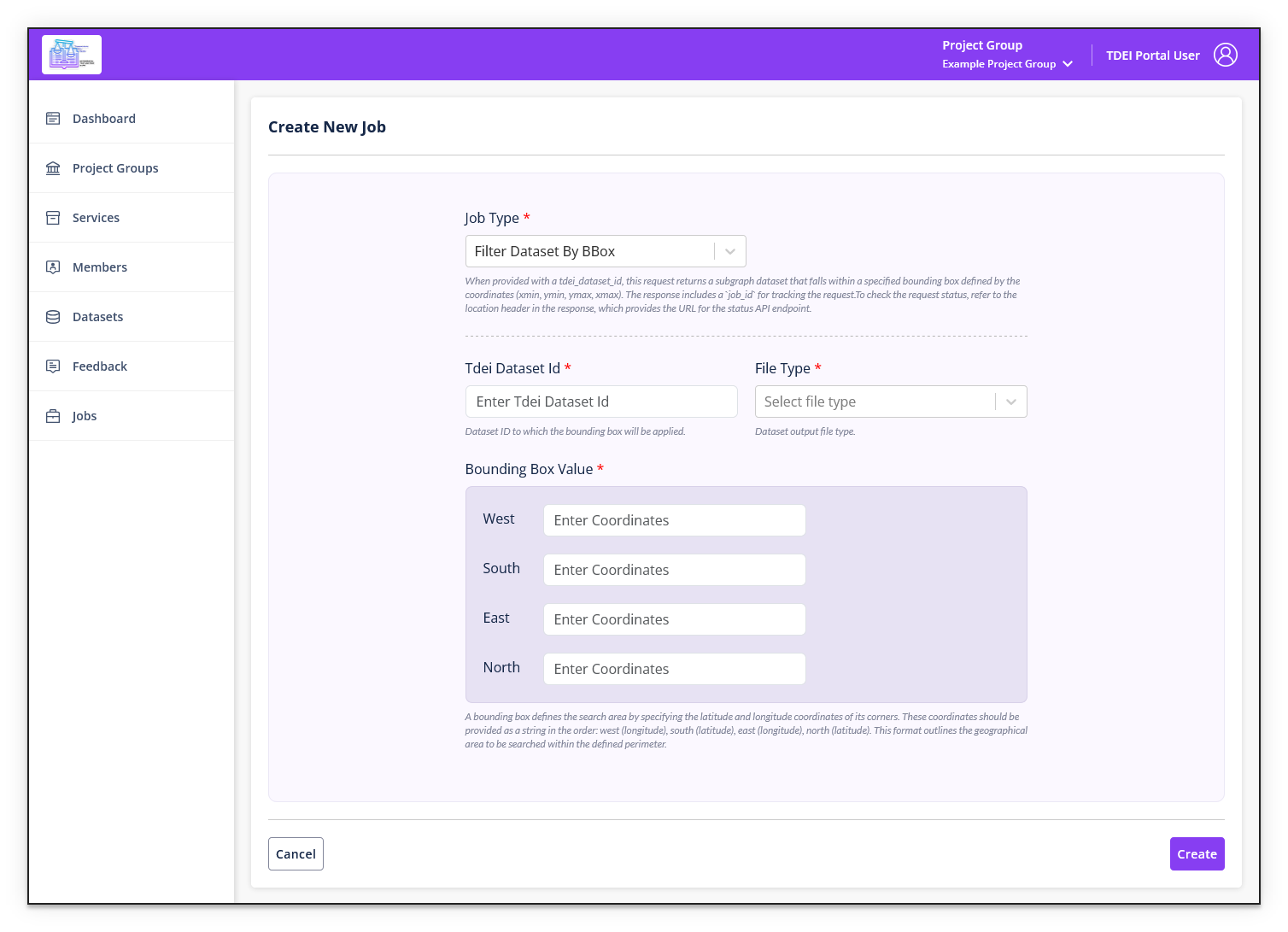Filter Dataset By BBox form